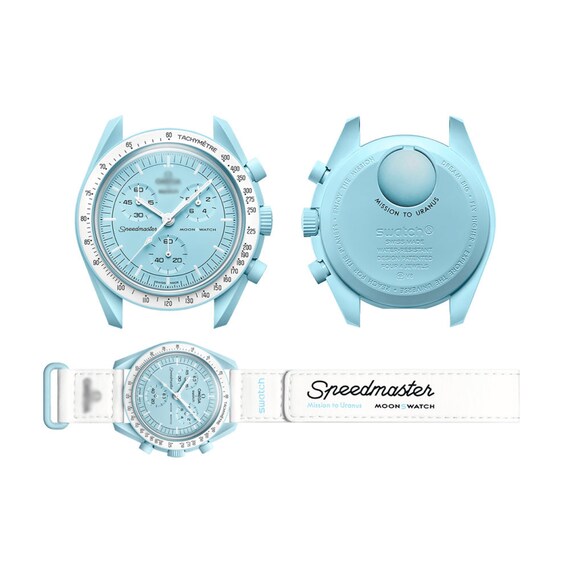 Swatch X Omega Bioceramic Moonswatch Mission to Uranus - Etsy