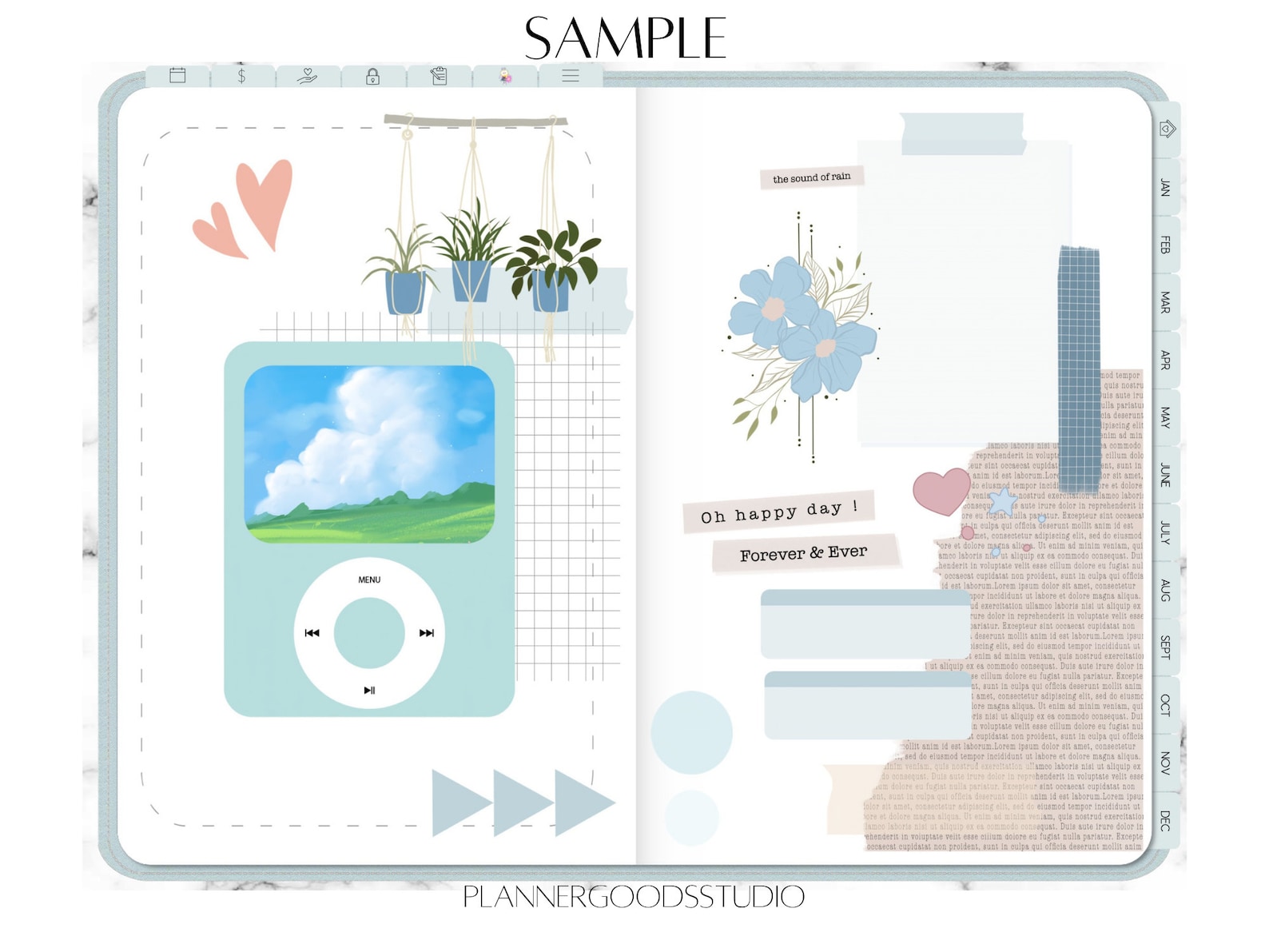 Aesthetic Scrapbook Themed Digital Stickers Bundle Aesthetic - Etsy