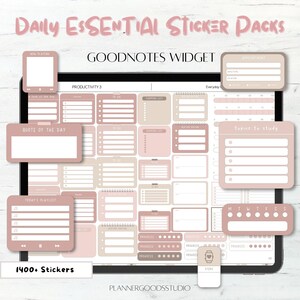 Digital Widget Stickers, Digital Stickers Goodnotes, Goodnotes Widget, Planner Stickers, Blank Widgets, Everyday Sticker Widgets, To Do List