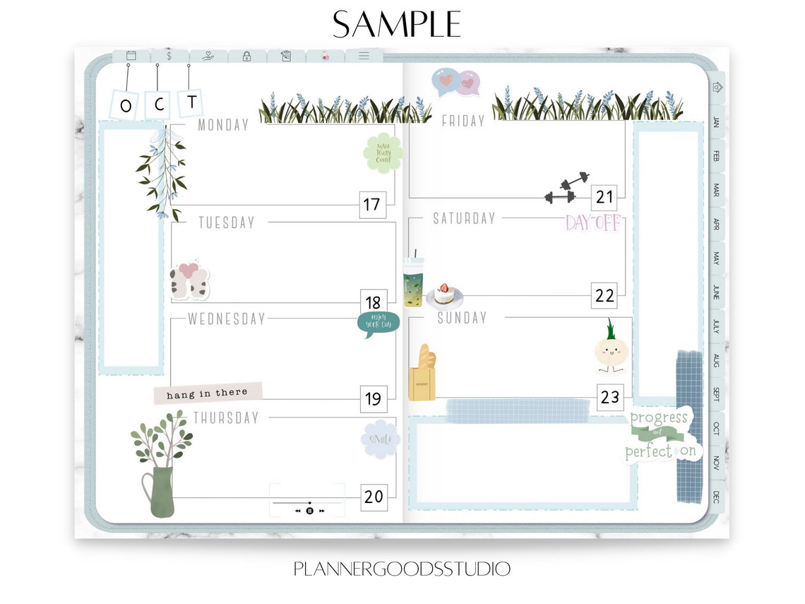 Aesthetic Scrapbook Themed Digital Stickers Bundle Aesthetic - Etsy