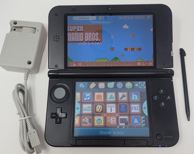 MODDED Nintendo 3DS Xl Homebrew Ique Mario Limited Etsy