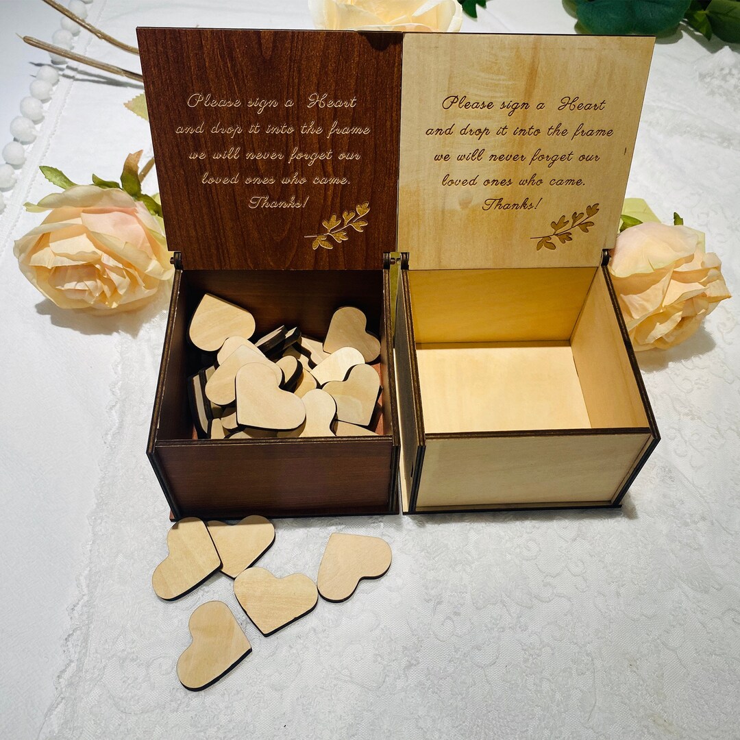 Personalized Card Box Card Storage Box Custom Wood Card Box Etsy