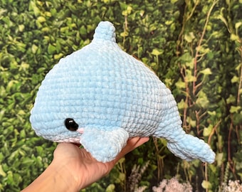 Peluche de delfín de ganchillo – Peluche amigurumi hecho a mano