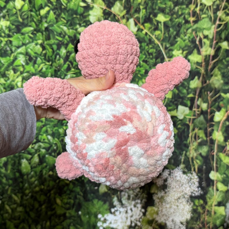 Crochet Turtle Plushie - Handmade Chenille Stuffed Animal - Etsy