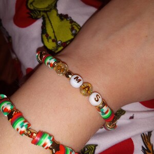 Christmas spirit x-mas mommy and me toddler bracelets