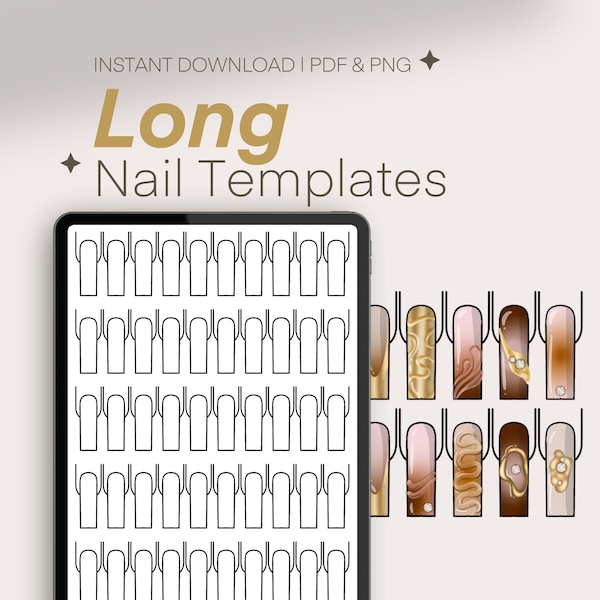 Nail Design Planner Template Etsy