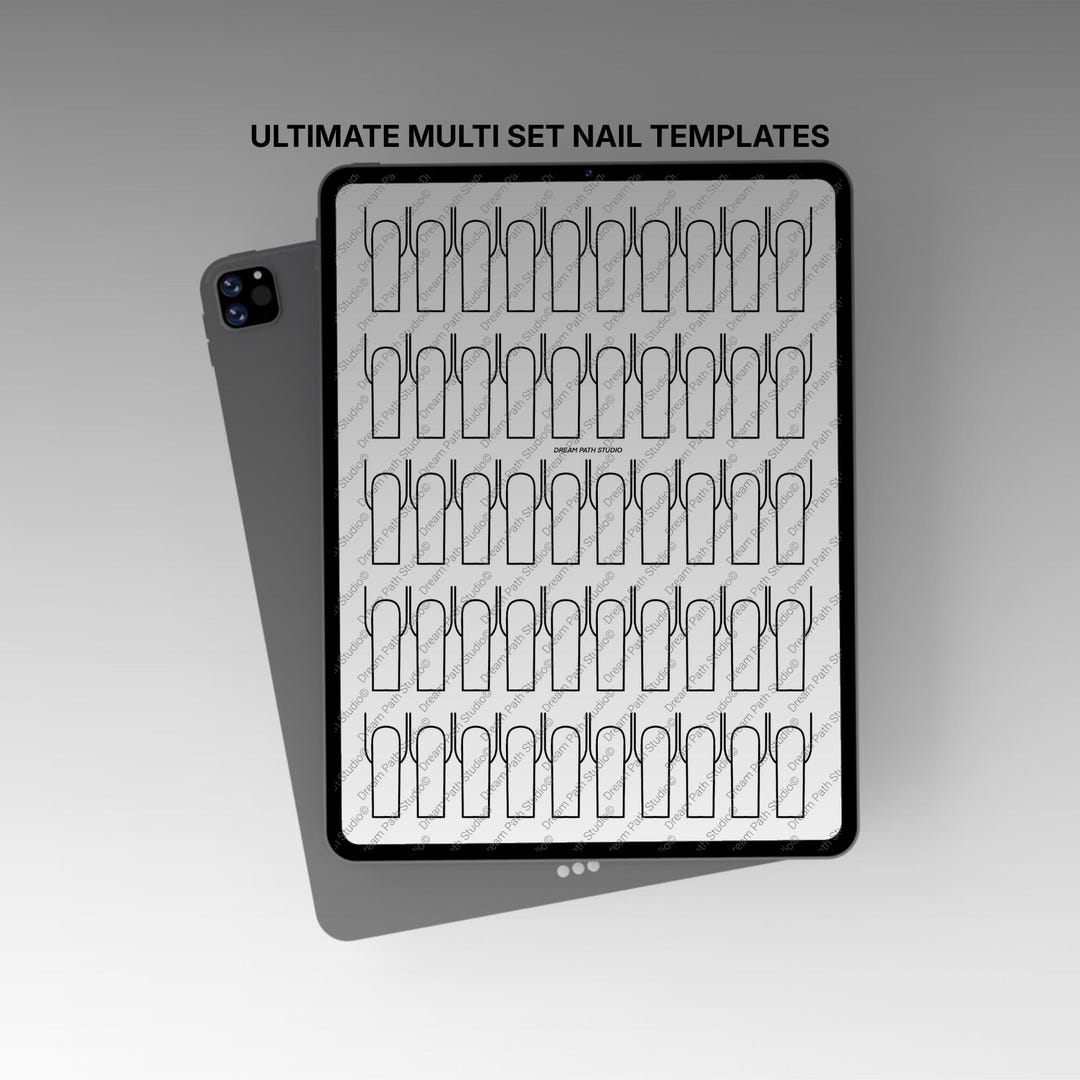 Procreate Normal Nails Procreate Nail Templates: All Lengths & Shapes (digital Download) - Etsy