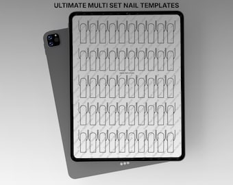 Procreate Nail Templates: All Lengths & Shapes (Digital Download)