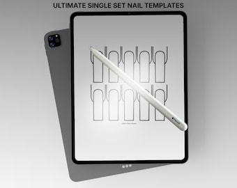 Procreate Nail Templates: All Shapes & Lengths (Digital Download)