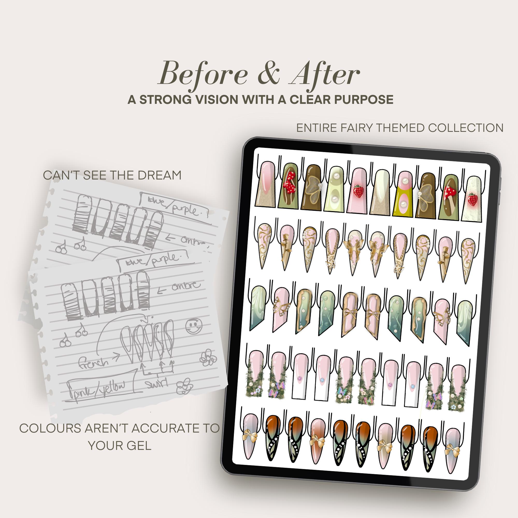 Procreate Normal Nails Procreate Nail Templates: All Lengths & Shapes (digital Download) - Etsy
