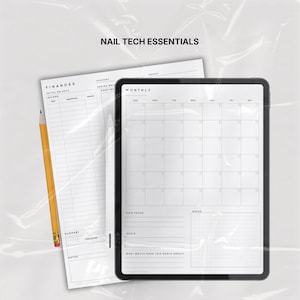 Nail Tech Planner-bilagor: Företagsmallar för GoodNotes (digital nedladdning)