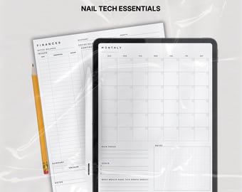 Nail Tech Planner Inserts: Business Templates for GoodNotes (Digital Download)