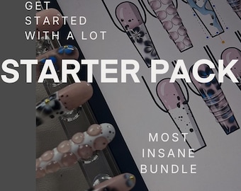 Procreate Nail Designing Bundle: Templates, Charms, Brushes, Journals