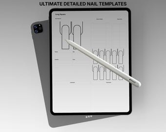 Procreate Nail Templates: All Shapes & Lengths (PDF)