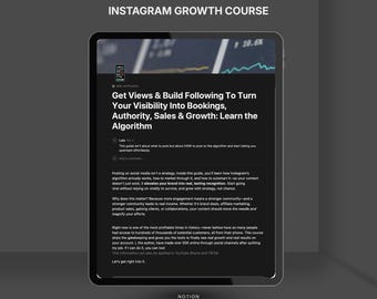 Instagram Growth Course: Social Media Marketing for Small Businesses