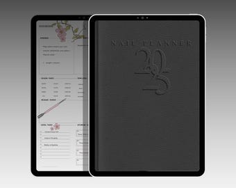 GoodNotes Digital Nail Art Planner: Hyperlinked Seasonal Organizer (PDF Download)