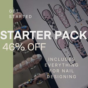 Procreate Nail Designing Bundle: Templates, Charms, Brushes, Journals