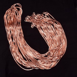 Copper Chain Lobster Clasp Wheat Copper Chain Handmade Gift Chain