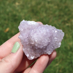 Lilac Spirit Quartz Cluster, Amethyst Spirit Quartz, Pineapple Quartz, African Stones, Crystals for Spiritual Growth, Drusy Quartz | #27