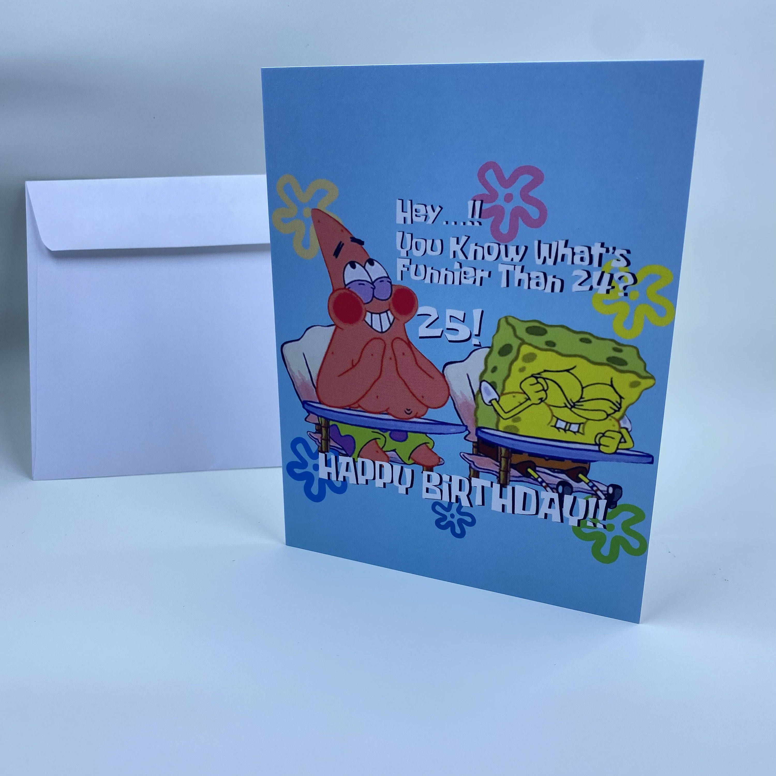 Spongebob Birthday Card - Etsy
