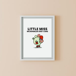 Little Miss McDonalds Diet Coke / Stampa digitale