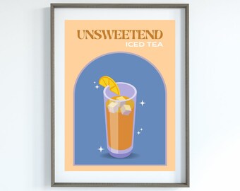 Tea Wall Print | Digitale print | Ijsthee