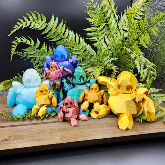 Articulating Golem 3D Printed Custom Figurine Fidget Toy Etsy Canada