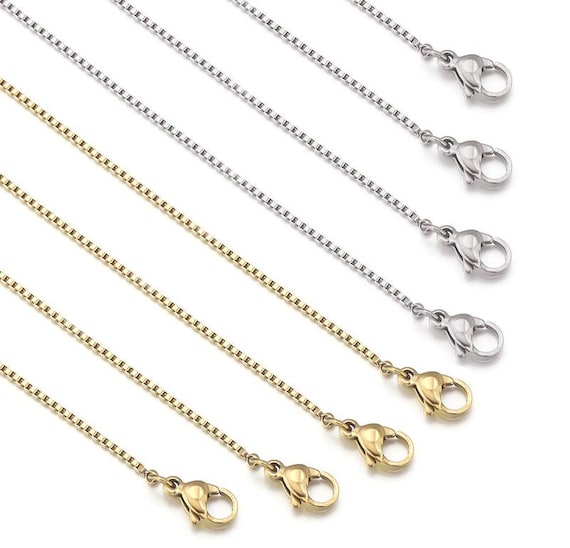 Stainless Steel Box Chain Necklace | Wholesale Jewelry