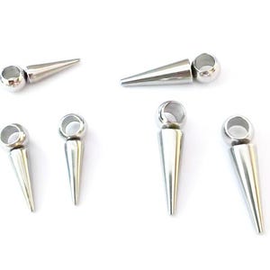 20 Pingentes de Aço Inoxidável com Ponta de Aço Inoxidável, Pingente de Ponta de Flecha, Pingente de Brincos, Pingente de Pulseira para Fabricação de Joias