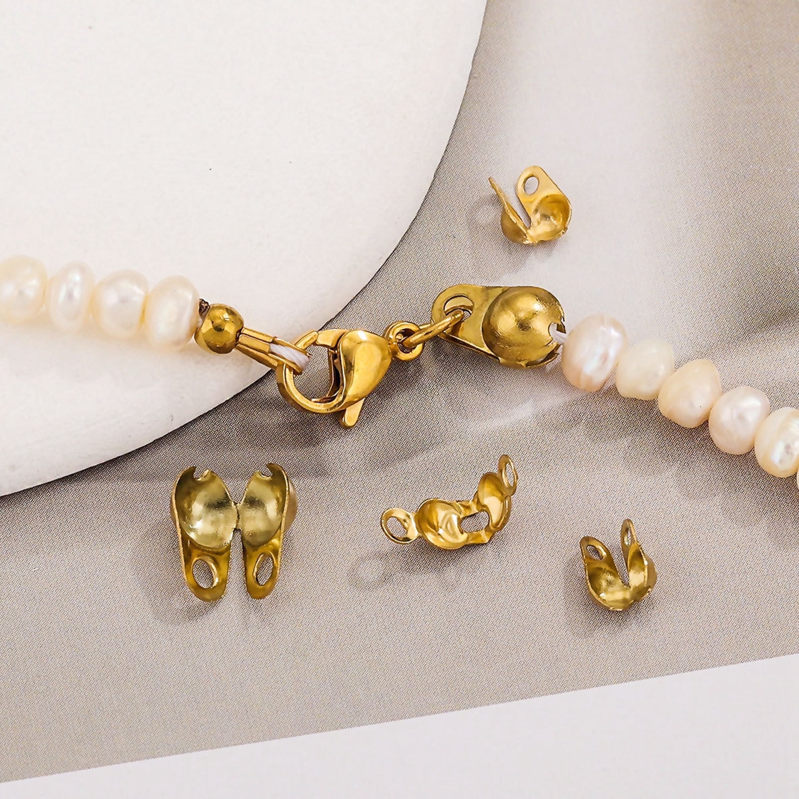 Ball Chains 100PCS Metal Ball Bead Chain Ball Bead Chain