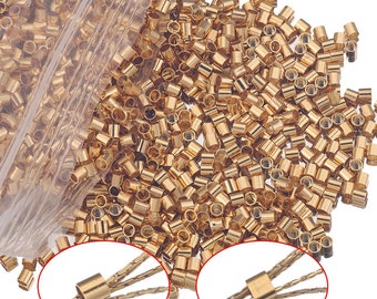 100 Stück Edelstahl-Röhrenperlen, Röhren-Abstandsperlen, Positionierungsperlen, Schmuckzubehör, Großhandel, 1,5 mm, 2 mm, 2,5 mm
