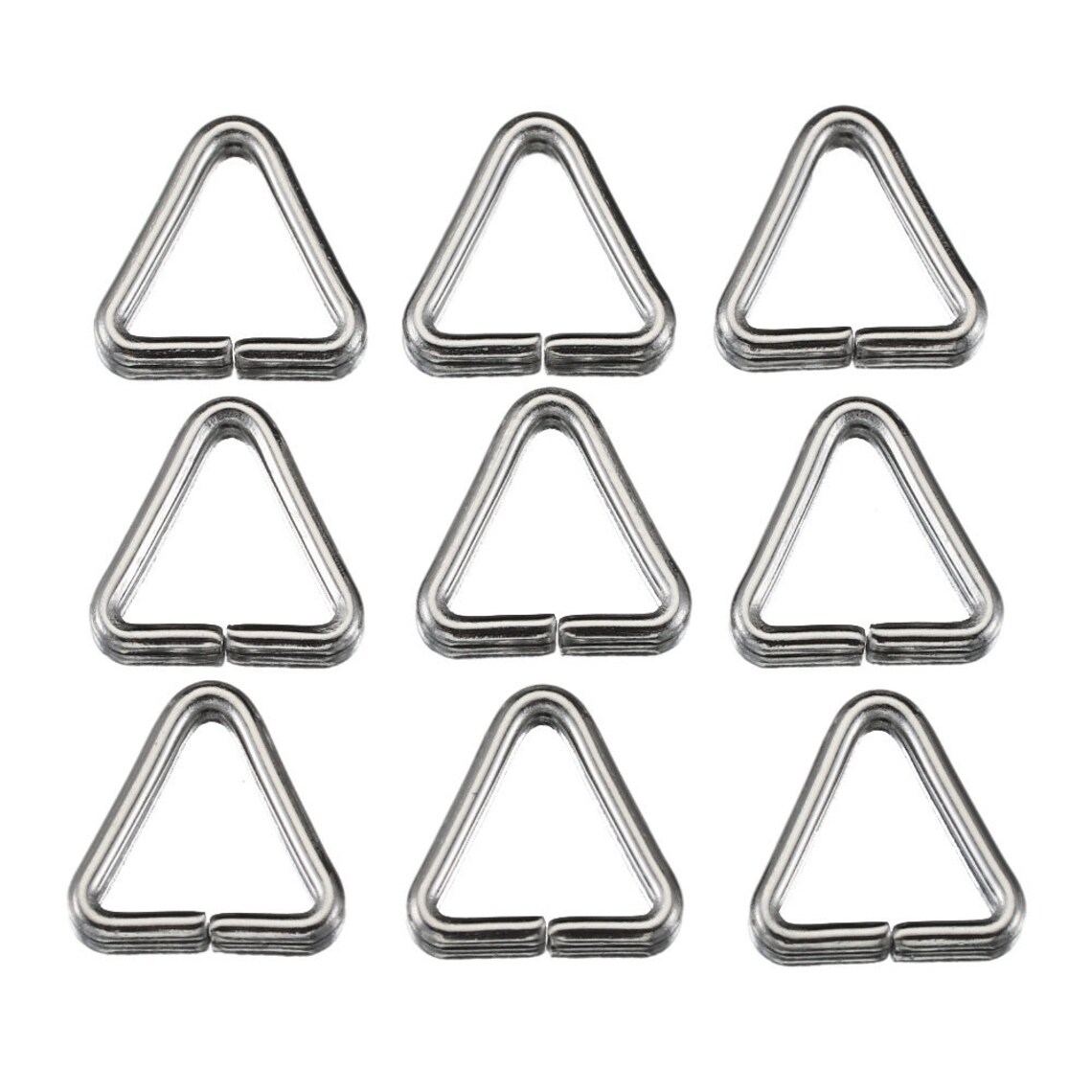 100pcs 6/7/8/10mm Stainless Steel Triangle Jump Rings, Jump Rings, DIY ...