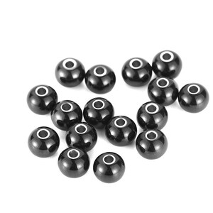 100Pcs 3mm 4mm 5mm 6mm 8mm 10mm Perles despacement en acier inoxydable, perles de boule dor, perles de boule noire Découvertes de bijoux Fournitures en gros image 6