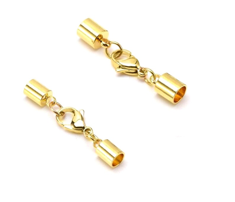 10 Sets Leather Cord Bracelet Lobster Clasps Hooks, 3/4/5/6/7/8/9/10mm