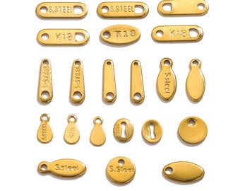 50 stuks roestvrijstalen ronde schijf, platte dubbelkralen, verlengketting uiteinde, armband bedel, kettingverlenging uiteinde voor het maken van sieraden