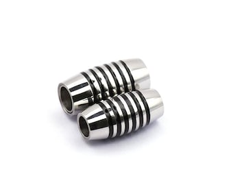 Stainless Steel Magnetic Clasp, Bracelet Magnetic Leather Clasps for Necklace, Bracelet, DIY Fashion Jewelry Findings 10x20mm 11x21mm