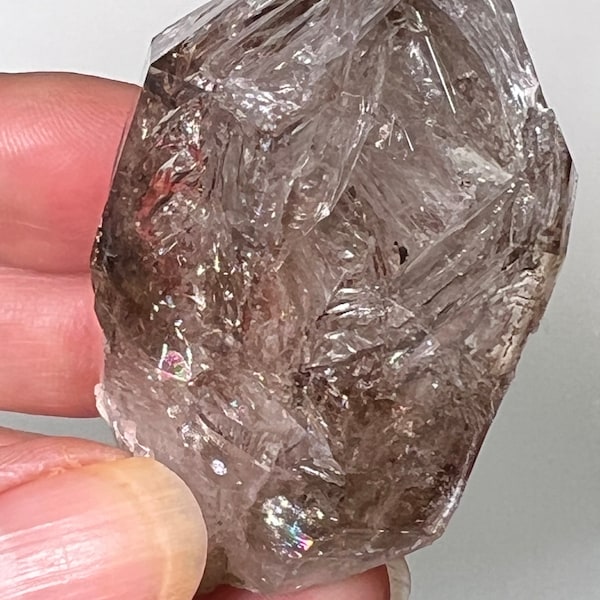 Gorgeous Brandberg Fenster Scepter Master Quartz with Rainbows from Namibia