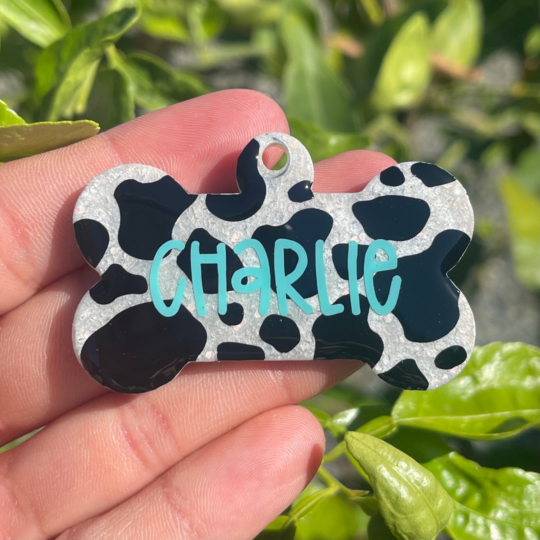 Cow Print Dog Tag Custom Dog Tag Dog ID Cow Print Tag Etsy cow-print-dog-tag-custom-dog-tag-dog-id-cow-print-tag-etsy