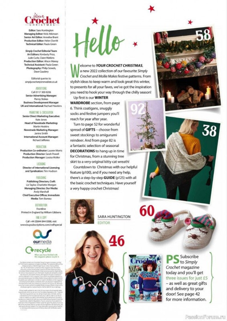 Your Crochet Christmas Magazine 2022 PDF Digital Magazines Etsy