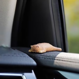 Mini Sleeping Cat Car Interior, Orange Fat Cat Car Review Mirror Decor, Cute Cat Figurine, Kawaii Car Dashboard Ornament, Cat Lover Gifts