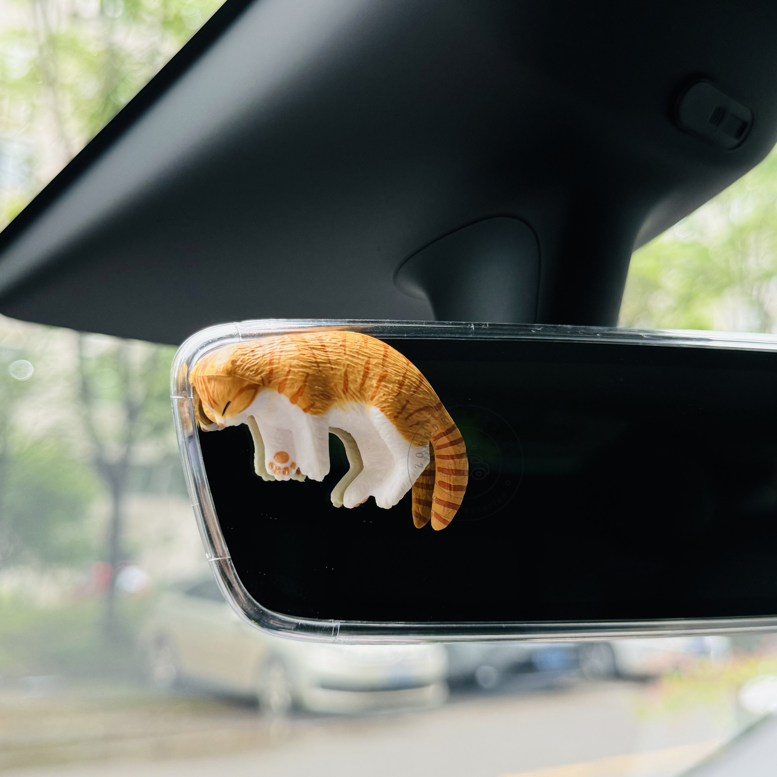 Mini Cat Car Dashboard Decors,Set Of 7 Car Mirror Dashboard Ornament