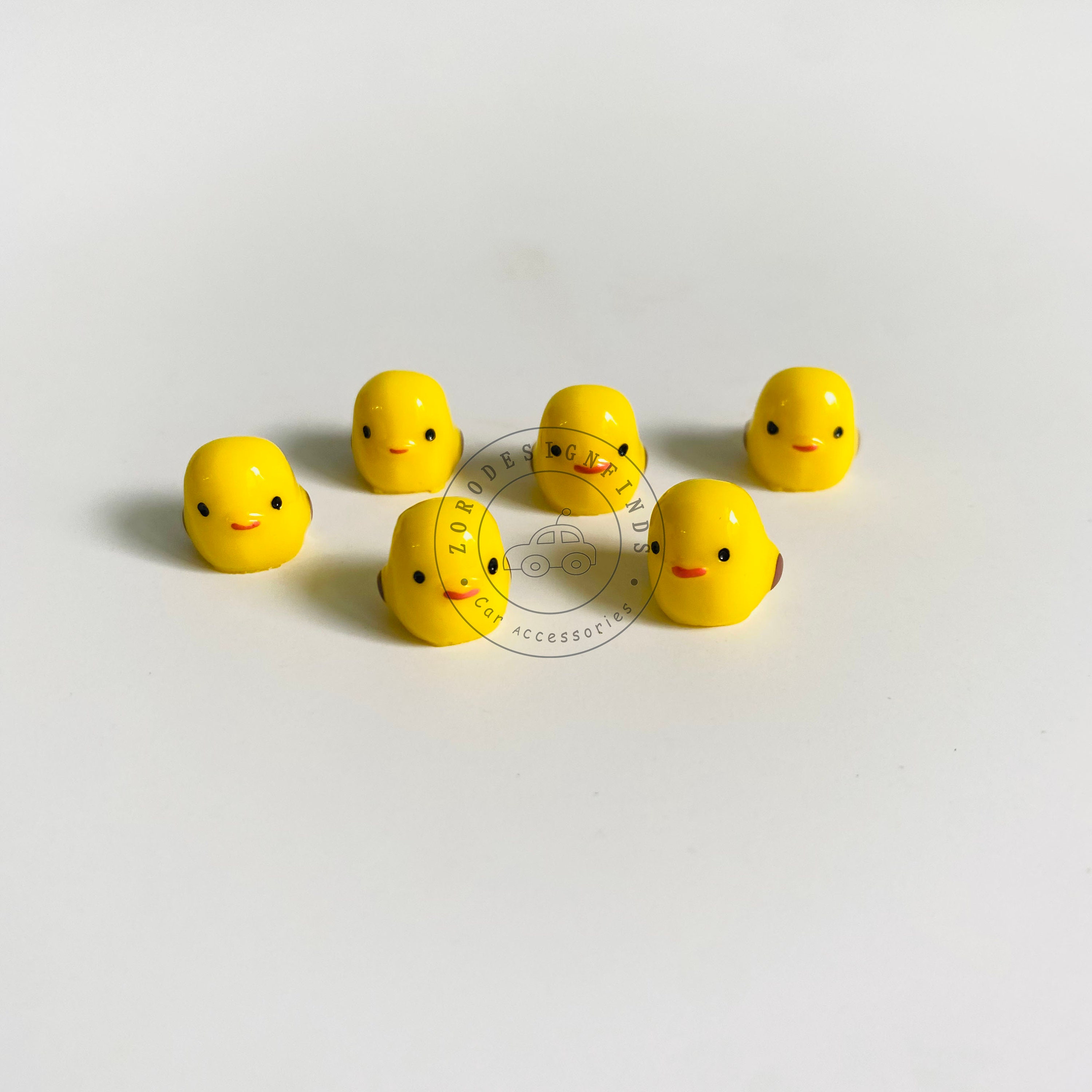 6PCS Mini Chicken Car Figurine, Tiny Chicken Car Decor, Car