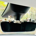 7 Style Mini Cat Ornaments, Car Mirror Dashboard Ornament, Handmade Car Accessory, Kawaii Car Decor, Car Interior Decor, Cat Lover Gifts product logo