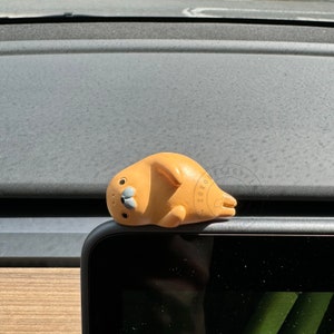 Cartoon Sea Lion Seal Car Dashboard Decor, Cute Animanl Figurine, Car Mirror Ornament, Kawaii Desktop Ornament, Car Screen Accessories