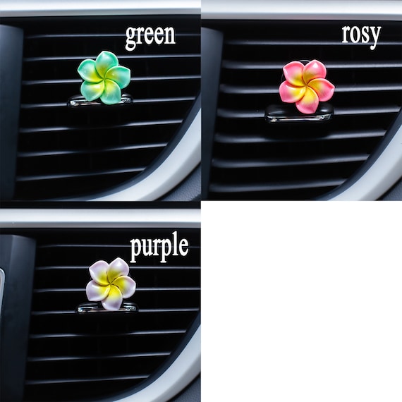2PCS Tropical Flower Car Aromatherary, Hawaiian Flowers Car Decor, Car Air Vent Clip, Car Air Freshener, Car Scent Diffuser, New Car Gift