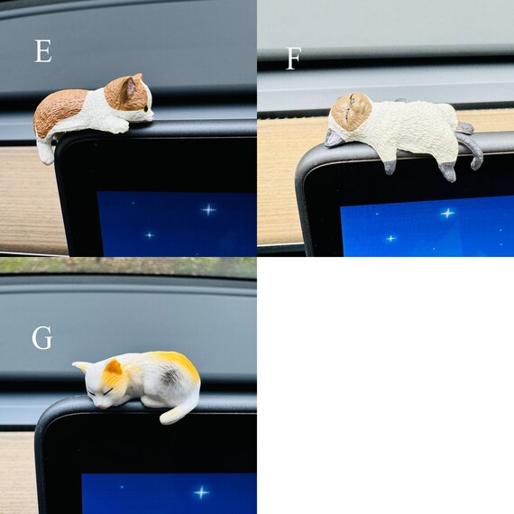 Lot De 9 Figurines De Chat Miniatures En PVC - Décoration Pour Tableau De Bord Voiture, écran PC, Intérieur - 4