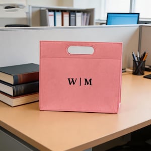 Sacoche personnalisée pour ordinateur portable, porte-documents avec nom personnalisé, initiales brodées de la coque d'ordinateur, porte-documents créatif de voyage, cadeau pour lui