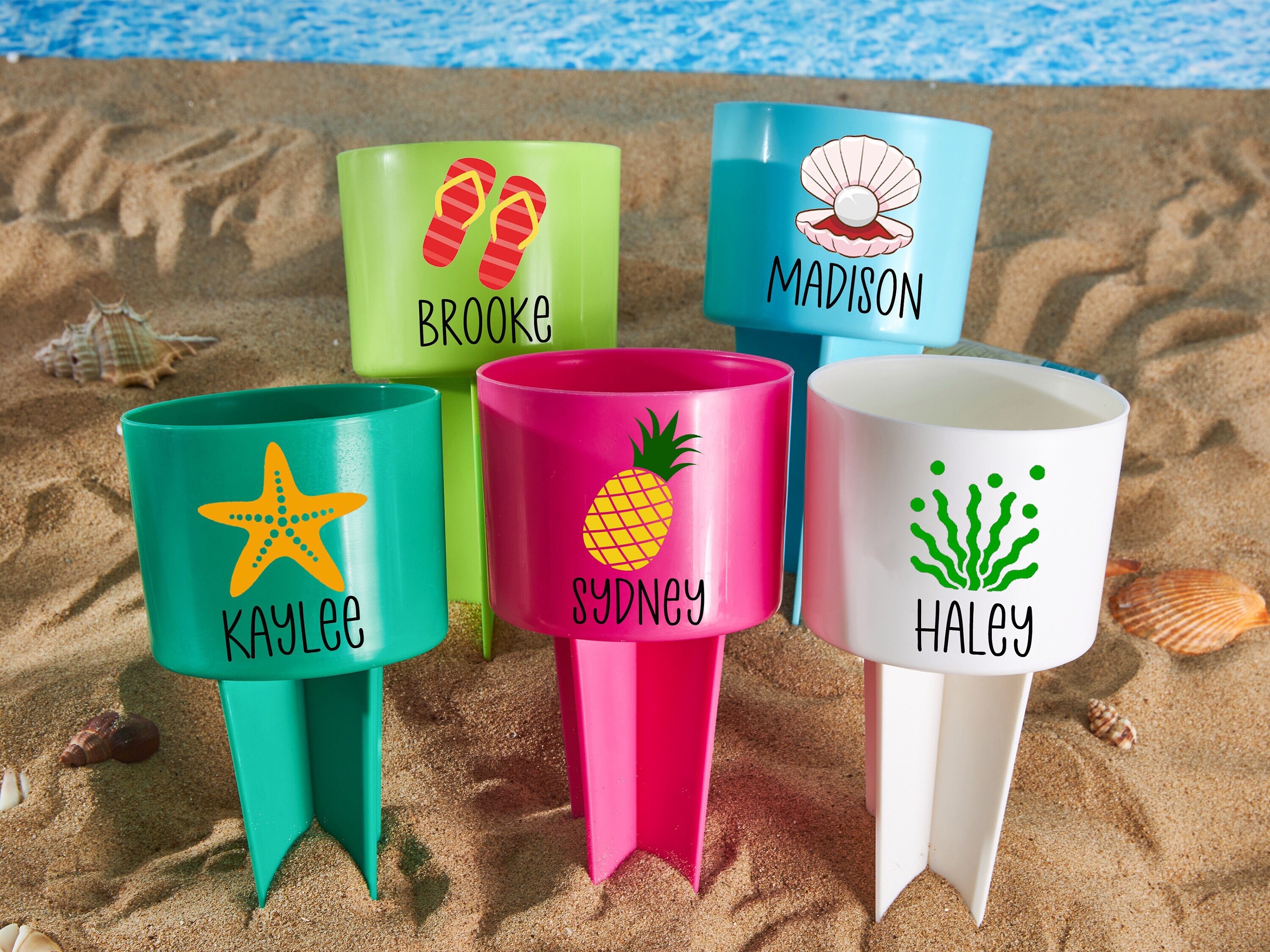 Beach Cup Holdersbachelorette Party Giftbirthday Party Etsy