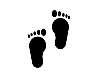 Baby Footprint Instant Download SVG, PNG, EPS, Pdf, Jpg Digital Download