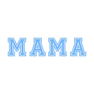 Mama Varsity Blue Instant Download SVG, PNG, EPS, Pdf, Jpg Digital Download